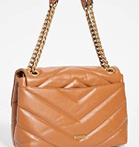 Rebecca Minkoff Women's Edie Maxi Shoulder Bag, Caramello, Brown, Tan, One Size