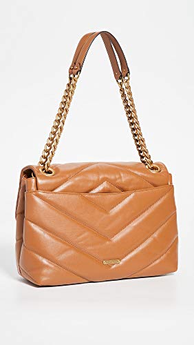 Rebecca Minkoff Women's Edie Maxi Shoulder Bag, Caramello, Brown, Tan, One Size