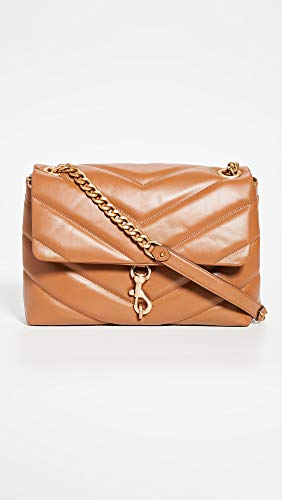 Rebecca Minkoff Women's Edie Maxi Shoulder Bag, Caramello, Brown, Tan, One Size