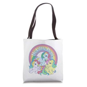 my little pony rainbow group shot tote bag