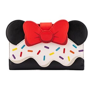 loungefly disney minnie sweets collection flap wallet