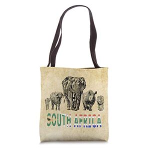 big five south african pride tote bag
