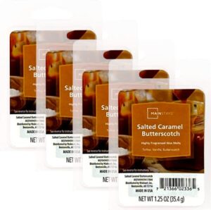 mainstays salted caramel butterscotch wax cubes 4-pack