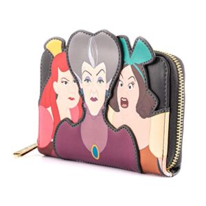 Loungefly Disney Villains Scene Evil Stepmother and Stepsisters Faux Leather Wallet