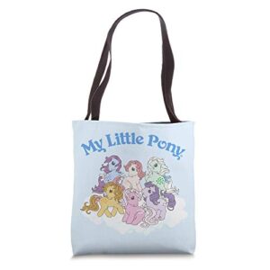 my little pony clouds group shot tote bag