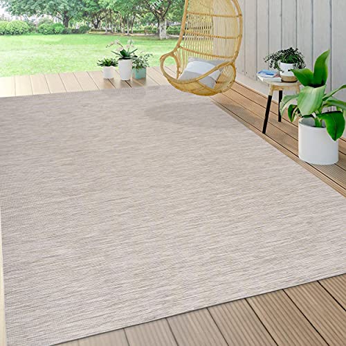 JONATHAN Y TSN100E-5 Ethan Modern Flatweave Solid -Indoor/Outdoor Area Rug, Casual, Contemporary, Coastal Easy-Cleaning,Bedroom,Kitchen,Backyard,Patio,Non Shedding, Light Gray, 5 X 8