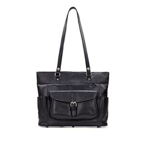 patricia nash | bolsena tote purse for women | leather tote bag for women, black