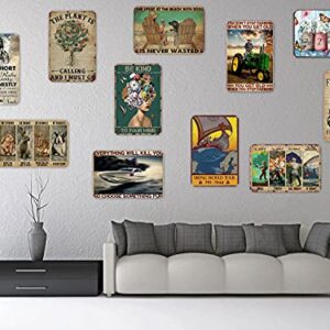 Greetings from Florida Vintage Retro Collectible tin Sign,Home Bar Pub Restaurant Garage Cafe Wall Decoration Artwork Poster 12X8 Inch