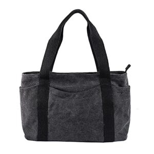 jjdreams canvas tote bag for women casual large school shoulder bag top handle shopper handbag daily purse for women，grey