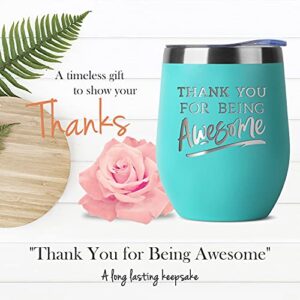 Thank You Gifts For Women - Best Relaxing Spa Gift Box Basket for Teacher Nurse Employee Boss Coworker Secretary Volunteer Friend - Bath Set w/Tumbler - Gifts Basket Care Package Encouragement for Her