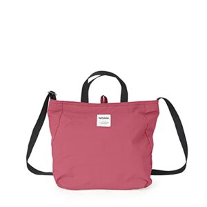 hellolulu jolie double sided 2 way shoulder tote bag, sweet rouge/ruby red