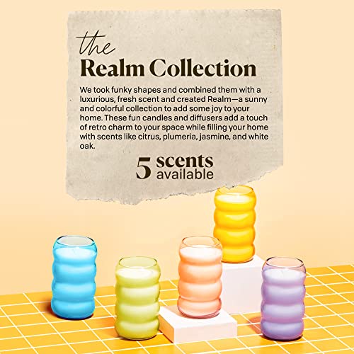 Paddywax Candles Realm Candle, 12 Ounces, Yellow, Golden