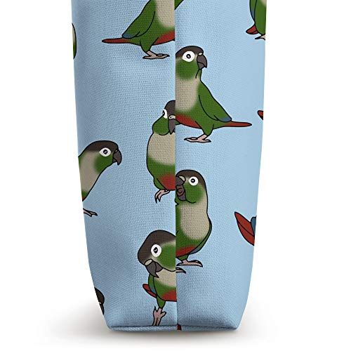 Green Cheeked Conure Pattern Birb Funny Parrot Cute Bird Tote Bag