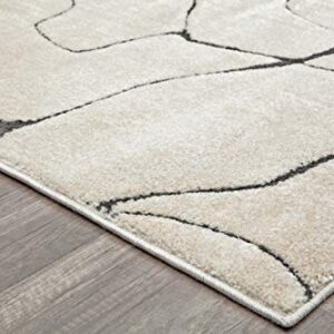 CosmoLiving by Cosmopolitan Area Rug, 5'0"x7'6", Marble