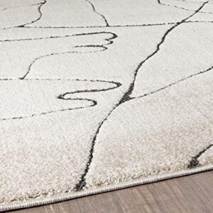 CosmoLiving by Cosmopolitan Area Rug, 5'0"x7'6", Marble