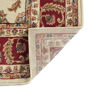 Sariya Ivory 5x7 Area Rug 5x7 - Indoor Area Rugs for Living Room - Dining Room Rug - Bedroom Rug - Kitchen Rug - Indoor Entryway Rug Traditional Carpet - Alfombras para Salas