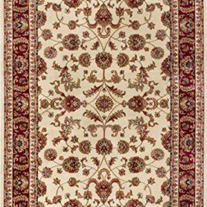 Sariya Ivory 5x7 Area Rug 5x7 - Indoor Area Rugs for Living Room - Dining Room Rug - Bedroom Rug - Kitchen Rug - Indoor Entryway Rug Traditional Carpet - Alfombras para Salas