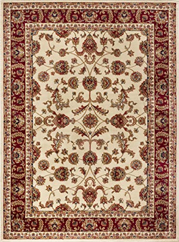 Sariya Ivory 5x7 Area Rug 5x7 - Indoor Area Rugs for Living Room - Dining Room Rug - Bedroom Rug - Kitchen Rug - Indoor Entryway Rug Traditional Carpet - Alfombras para Salas