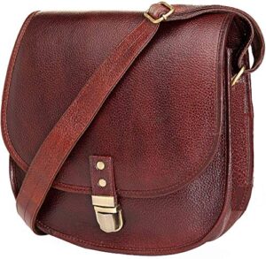 urban leather women’s crossbody shoulder sling bags genuine leather boho hippie satchel for teen girls handmade vintage travel cross body saddle bag wallet for women ladies handbag purses for her