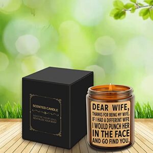 Gifts for Wife from Husband - Wife Gifts - Birthday Gifts for Wife - Gifts for Mom, Women -I Love You Gifts for Her, Him, Romantic Gifts- LUOYUO Lavender Scented Candles