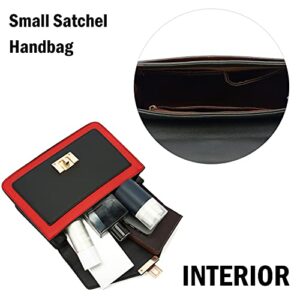 Scarleton Handbags for Women Purses Crossbody Bag Top Handle Satchel Shoulder Bag Hobo Designer Tote Bag Small, H206502S, Red/White