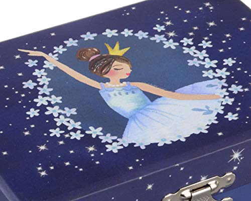 Jewelkeeper Musical Jewelry Box with Spinning Ballerina, Glitter Design, Swan Lake Tune