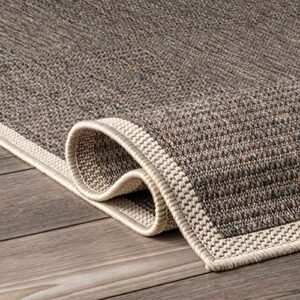 nuLOOM Frontier Glen Check Indoor/Outdoor Area Rug, 5' x 8', Grey