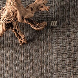 nuLOOM Frontier Glen Check Indoor/Outdoor Area Rug, 5' x 8', Grey