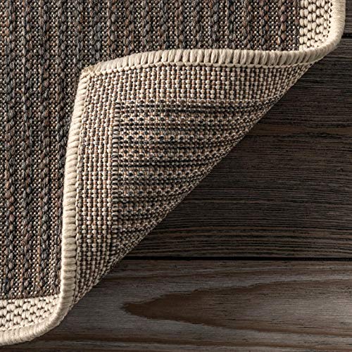 nuLOOM Frontier Glen Check Indoor/Outdoor Area Rug, 5' x 8', Grey