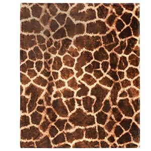 giraffe print throw blanket, adorable super-soft extra-large giraffe blanket for women, girls, teens and children, cute fleece giraffe throw (50in x 60in) warm plush and cozy throw for sofa or couch