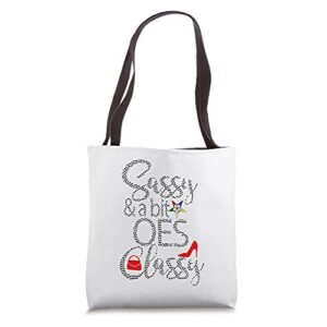 order of the eastern star oes style sassy & classy sistar tote bag