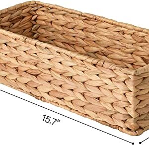 StorageWorks Water Hyacinth Storage Baskets Set