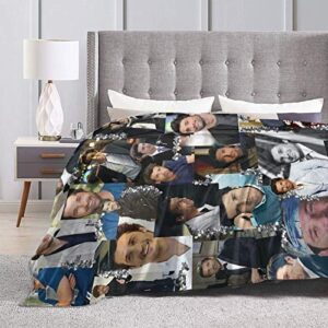 Patrick Dempsey as Derek Shepherd Soft and Comfortable Warm Throw Blanket Beach Blanket Picnic Blanket Fleece Blankets for Sofa,Office Bed car Camp Couch (60"x50")