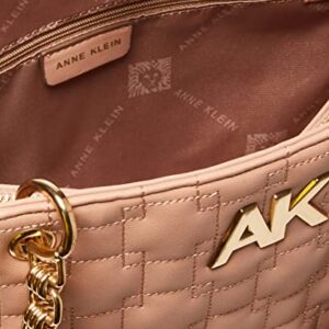 Anne Klein womens E/W Anne Klein Quilted E W Tote, Dusty Rose, One Size US