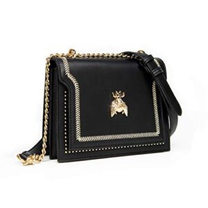 npbag small purse, crossbody bag for women, clutch handbag shoulder bag with metal chain strap, designer trendy lady wallet