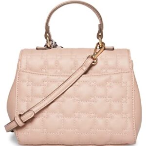 Anne Klein womens E/W Anne Klein Quilted petite E W flap satchel, Dusty Rose, One Size US