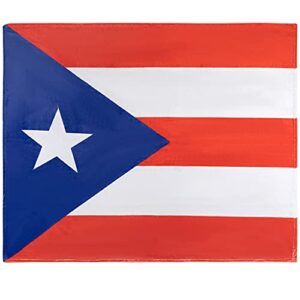 puerto rico flag throw blanket, super-soft extra-large puerto rican flag blanket for men, women, teens and children, cute fleece puerto rico blanket (50in x 60in) warm and cozy throw for bed or couch