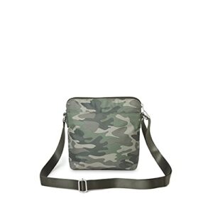 Baggallini womens Escape Crossbody with RFID phone wristlet, Olive Camo, One Size US