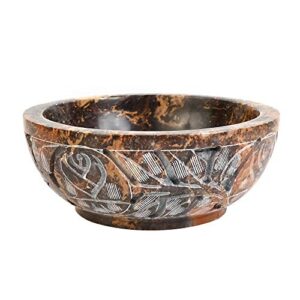 soapstone smudge bowl for scrying – 5”x 2” – incense burner, wiccan rituals, divination