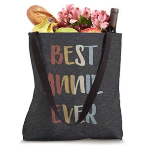 Best Annie Ever Retro Vintage Name Gift Dark Heather Gray Tote Bag