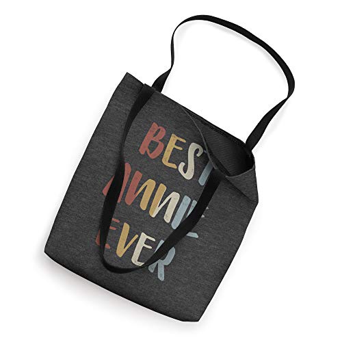 Best Annie Ever Retro Vintage Name Gift Dark Heather Gray Tote Bag