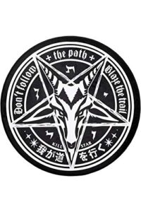 killstar trailblazer baphomet satanic goat gothic punk pentagram rug ksra003135