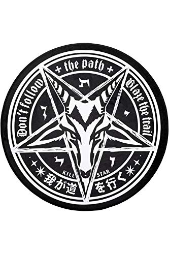 Killstar Trailblazer Baphomet Satanic Goat Gothic Punk Pentagram Rug KSRA003135