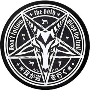 Killstar Trailblazer Baphomet Satanic Goat Gothic Punk Pentagram Rug KSRA003135