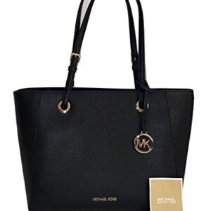 Michael Kors Walsh Medium Multifunction (MF) Saffiano Leather Tote - Black