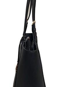 Michael Kors Walsh Medium Multifunction (MF) Saffiano Leather Tote - Black