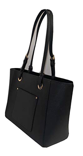 Michael Kors Walsh Medium Multifunction (MF) Saffiano Leather Tote - Black