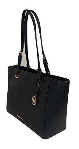 Michael Kors Walsh Medium Multifunction (MF) Saffiano Leather Tote - Black