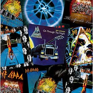 INTIMO Def Leppard Blanket Album Collage Hysteria Adrenalize High n' Dry Music Fleece Throw Blanket 48" x 60" (122cm x152cm)