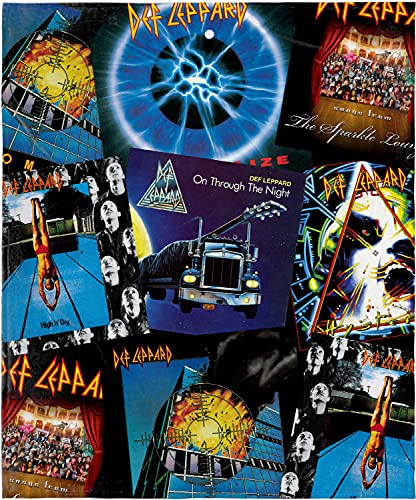 INTIMO Def Leppard Blanket Album Collage Hysteria Adrenalize High n' Dry Music Fleece Throw Blanket 48" x 60" (122cm x152cm)